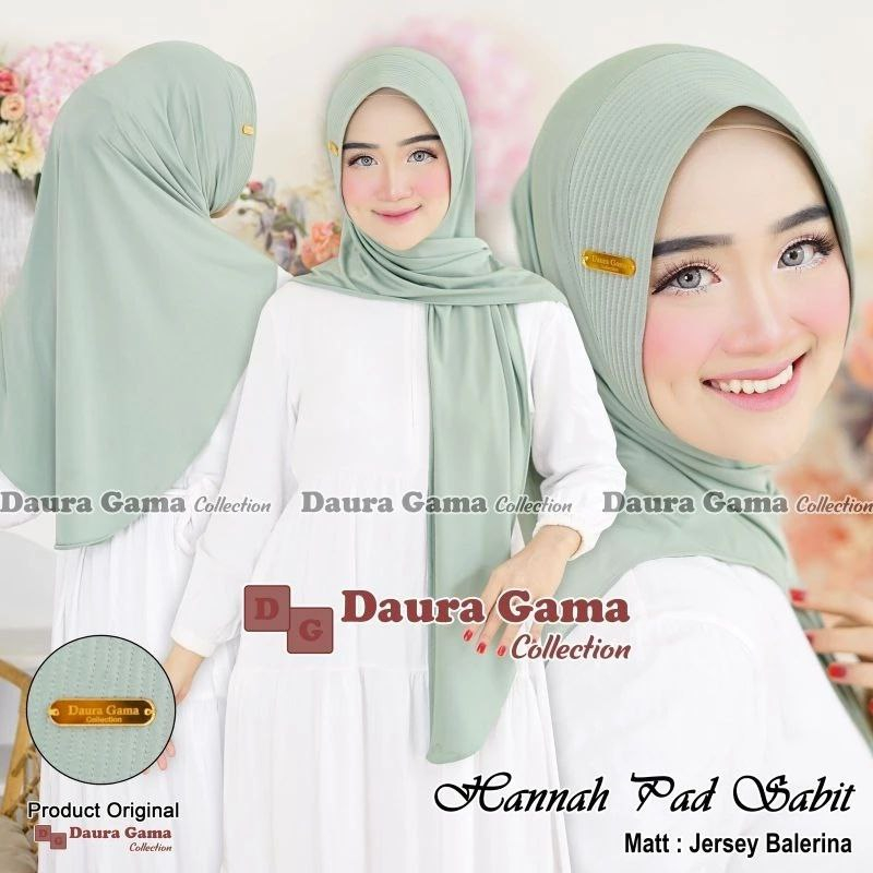 Hijab Instant Segitiga Ori Daura Gama Hijab Instant Matt Jersey Ballerina