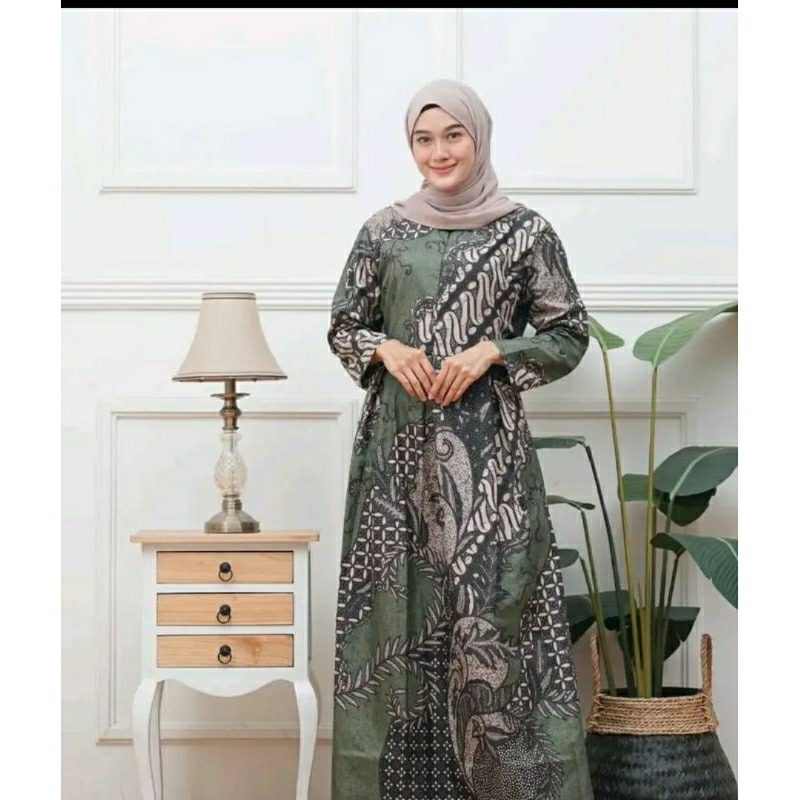 Gamis batik busui jumbo LD 100 LD110 LD 120 LD 130 Baju wanita muslim modren premium