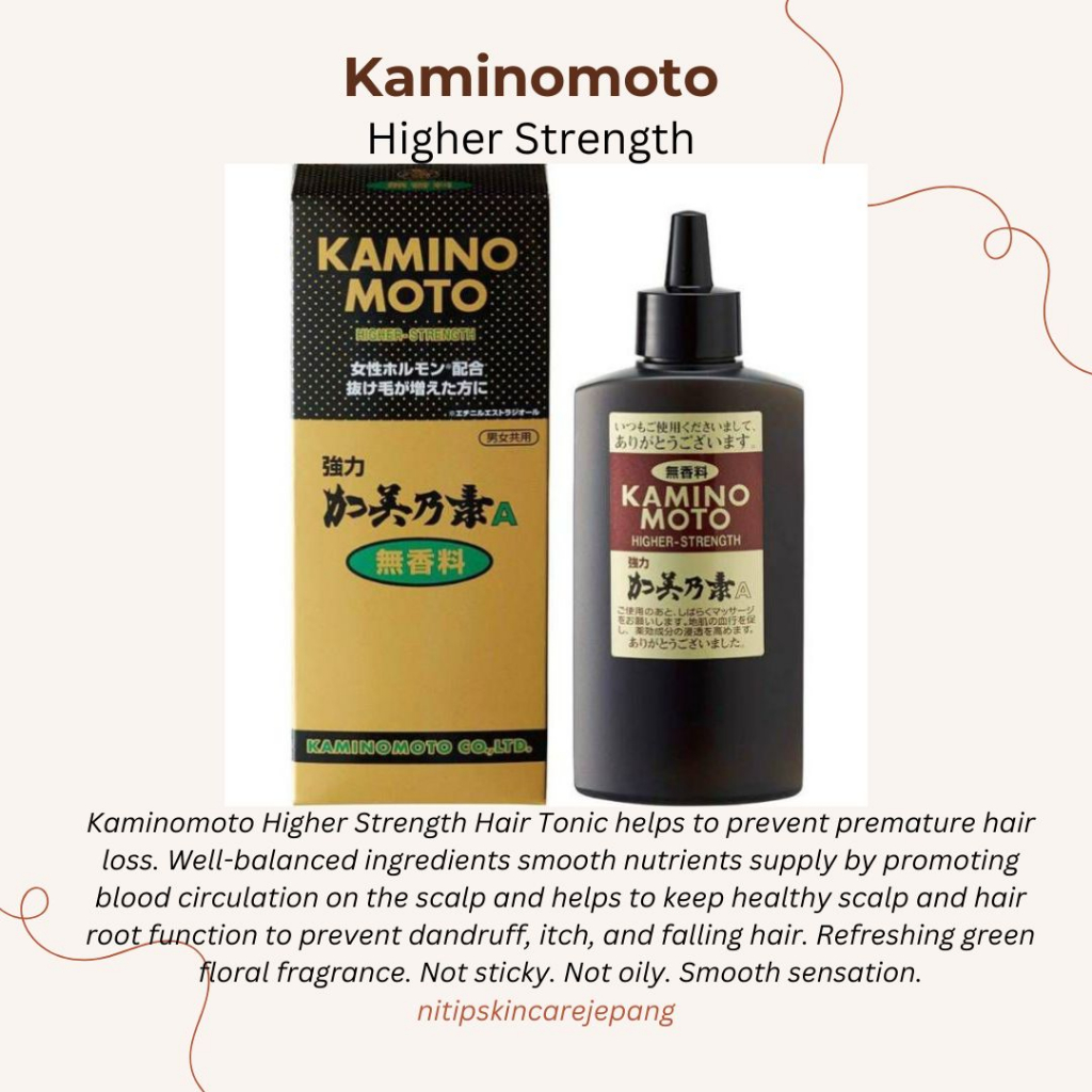 kaminomoto higher strength hair growth tonic, KAMINOMOTO A original japan