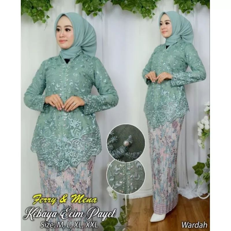 STELAN KEBAYA MODERN 2023 KEBAYA ENCIM PAYET MEWAH KEBAYA WISUDA KEBAYA KONDANGAN
