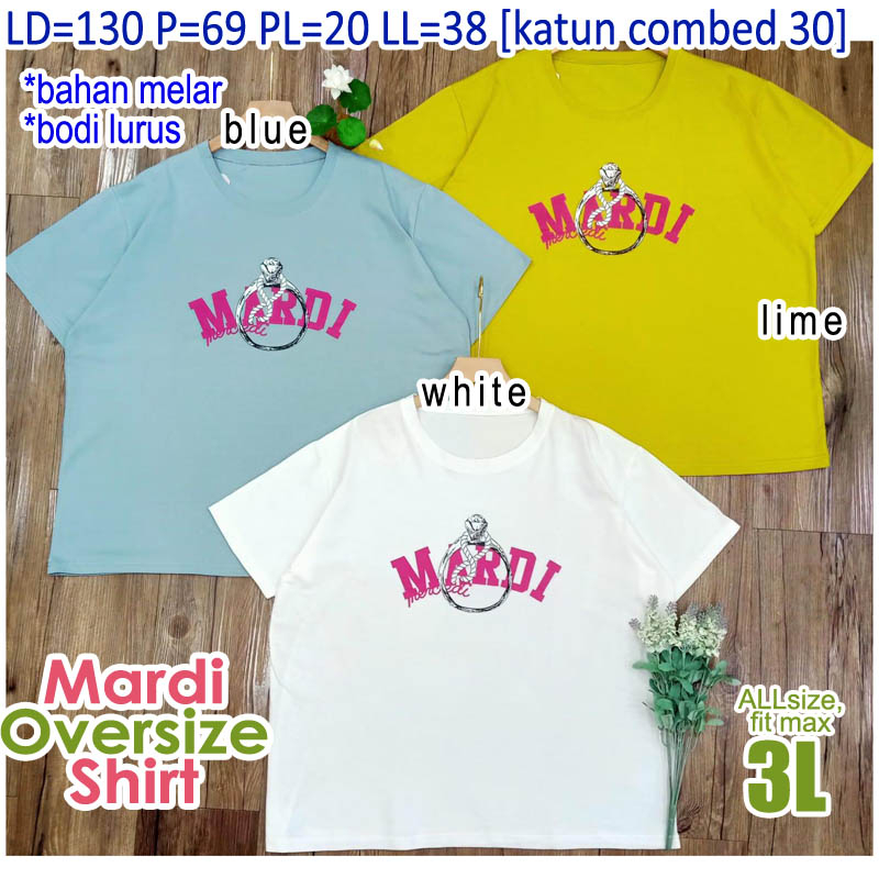 kaos jumbo LD 130, MARDI OVERSIZE SHIRT, XXXL, cupcake, oreenjy