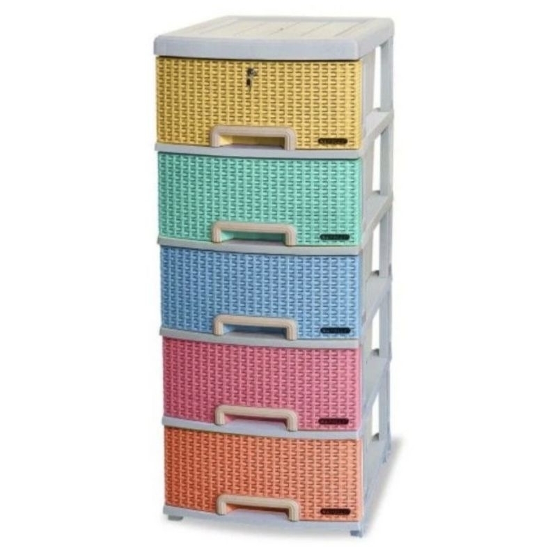 Lemari Plastik Napolly Contan 500 Lemari Laci Susun 5 Lemari Cabinet