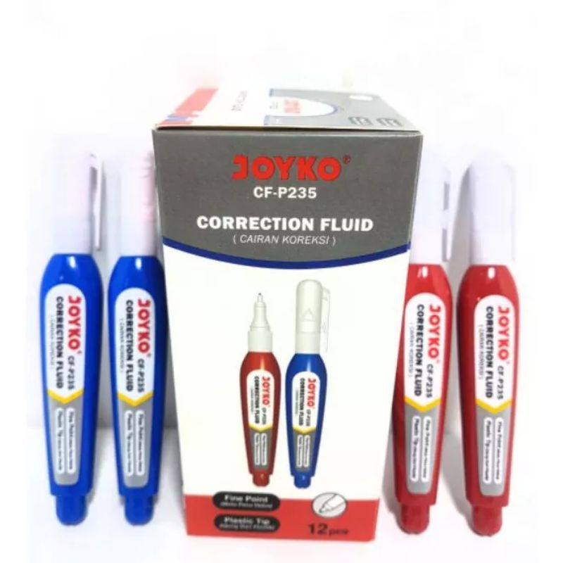 

Correction Fluid/Tipe-x cair Joyko Cf-P235 ( 1pak/12pcs )