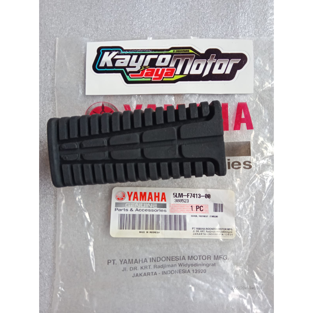 KARET FOOT STEP FOOTSTEP DEPAN KARET STANG KAKI DEPAN VEGA JUPITER Z MX F1ZR FIZR RX KING ASLI ORIGI
