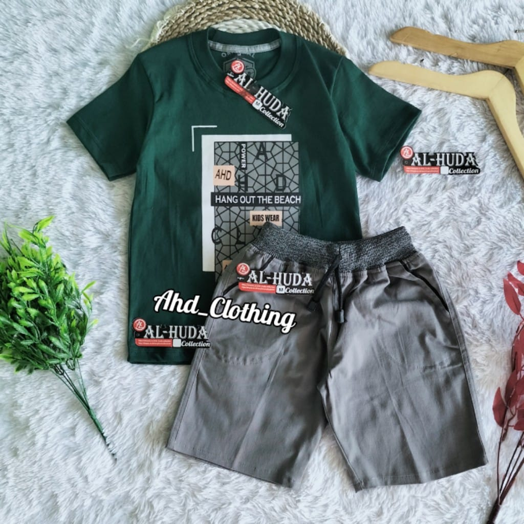Setelan kaos distro celana pendek chino anak usia 1-10 tahun | Setelan anak laki laki | Stelan anak 