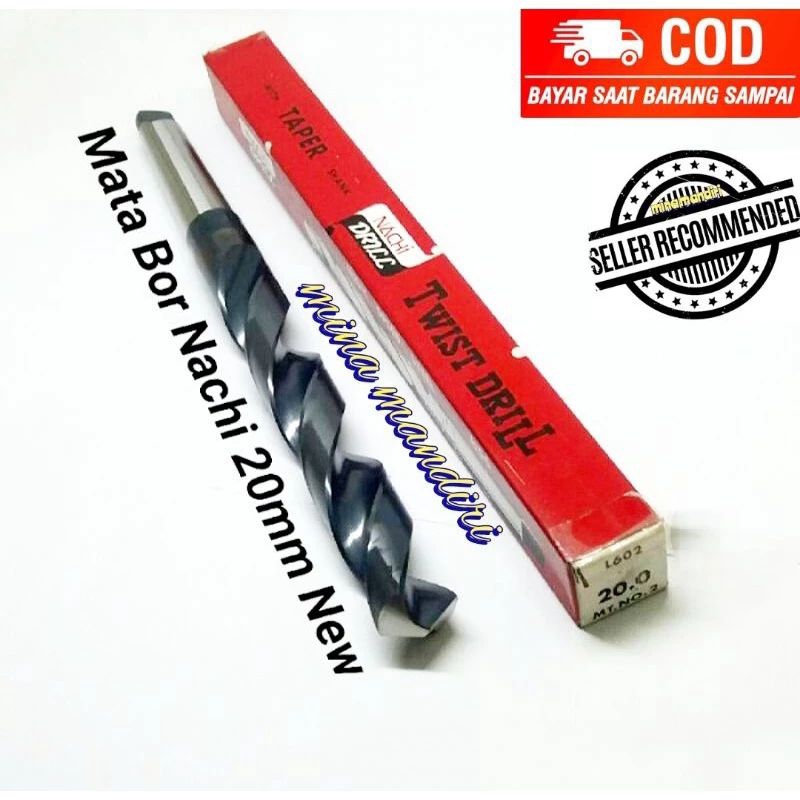 MATA BOR BESI 20MM NACHI MATA BOR KONES 20.0MM TAPER SHANK MT2 BARU