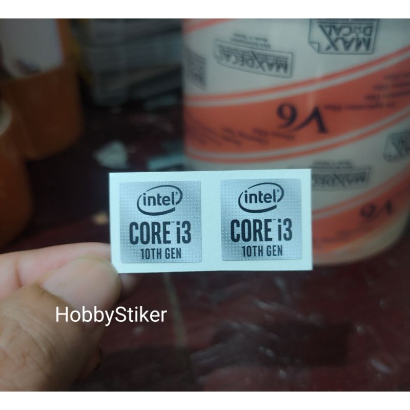 Stiker core i3 gen 10 untuk pc laptop notebook