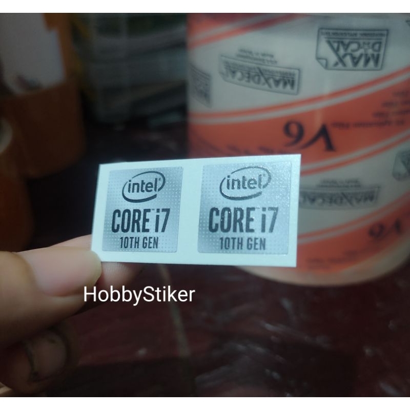 stiker core i7 gen 10 untuk pc laptop notebook