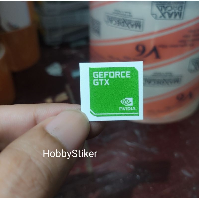 Stiker nvidia gtx untuk pc laptop notebook