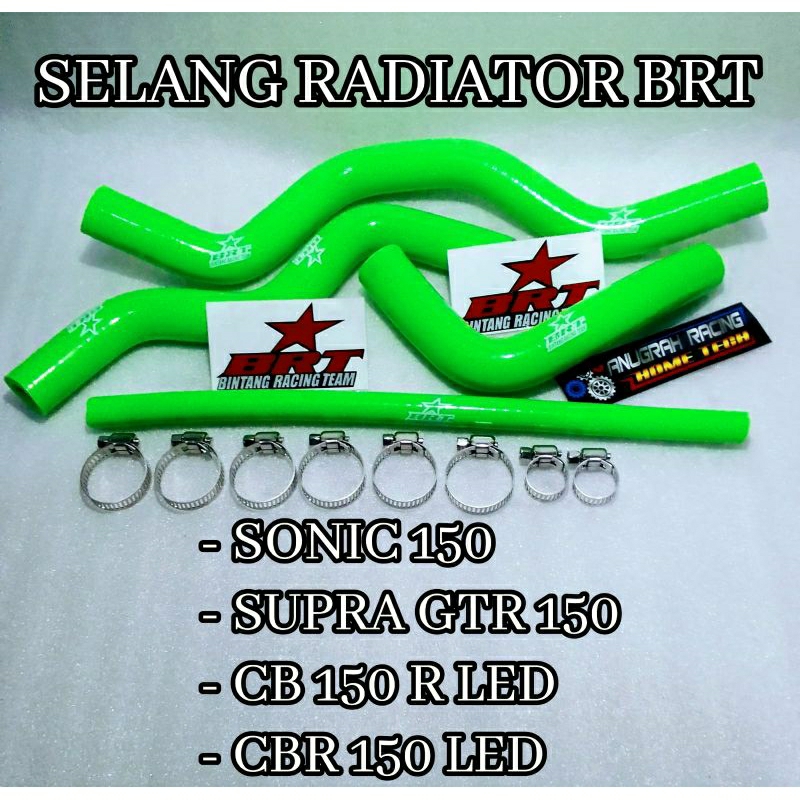 TUBE RADIATOR SUPER BRT / SELANG RADIATOR 1 SET SONIC 150 SUPRA GTR 150 CB 150 R CBR 150 NEW
