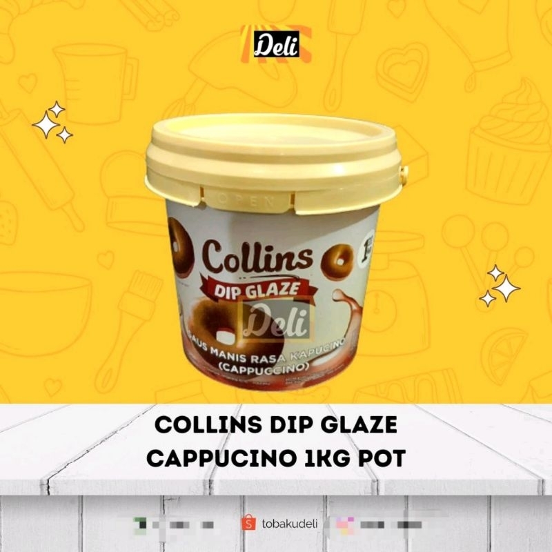 

Collins Dip Glaze Cappucino Selai Rasa Cappucino 1kg Pot