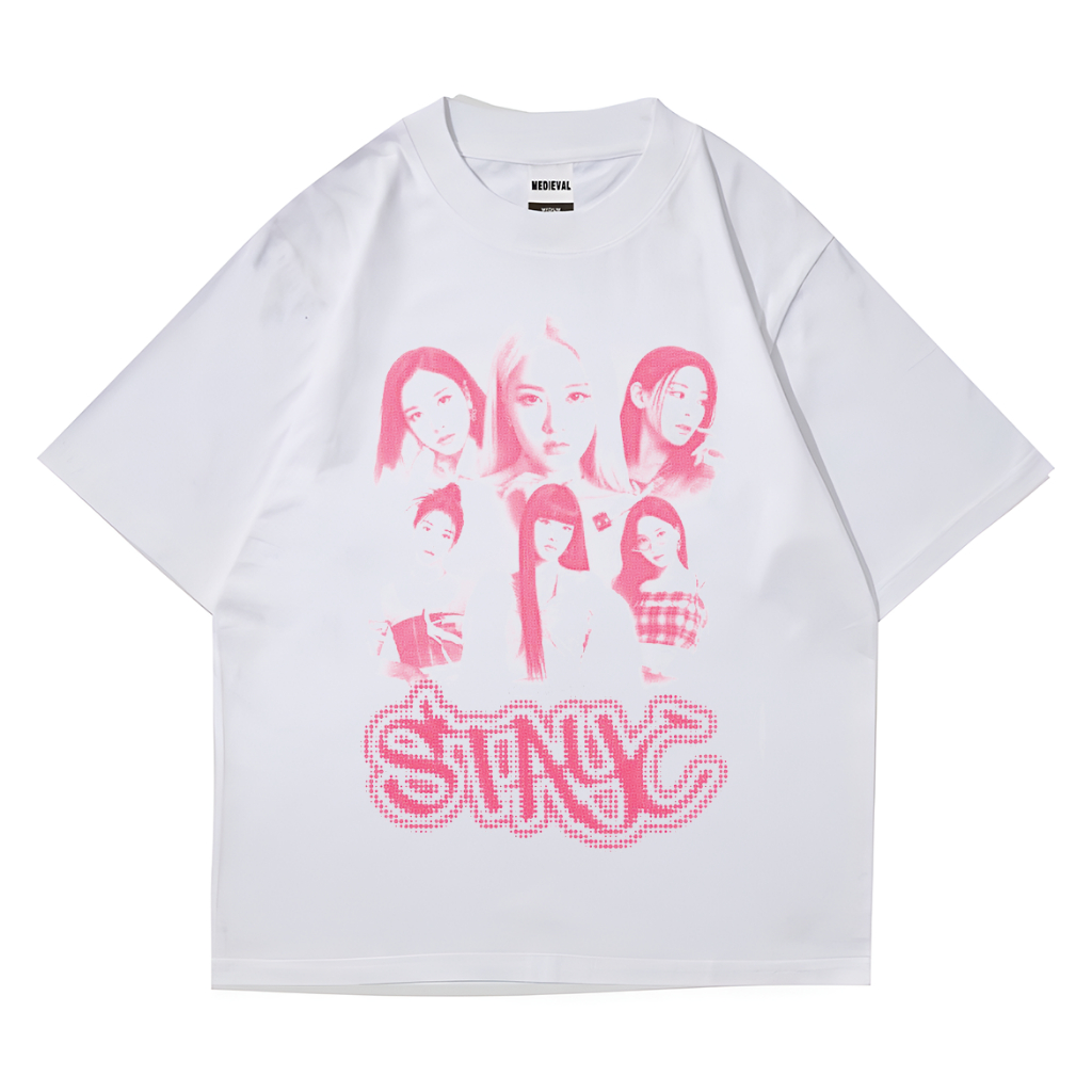 KAOS BAJU STAYC White Vintage | T-SHIRT BAND METAL MUSIK ROCK | RAP TEE RAPPER | Kpop Korea | Oversi