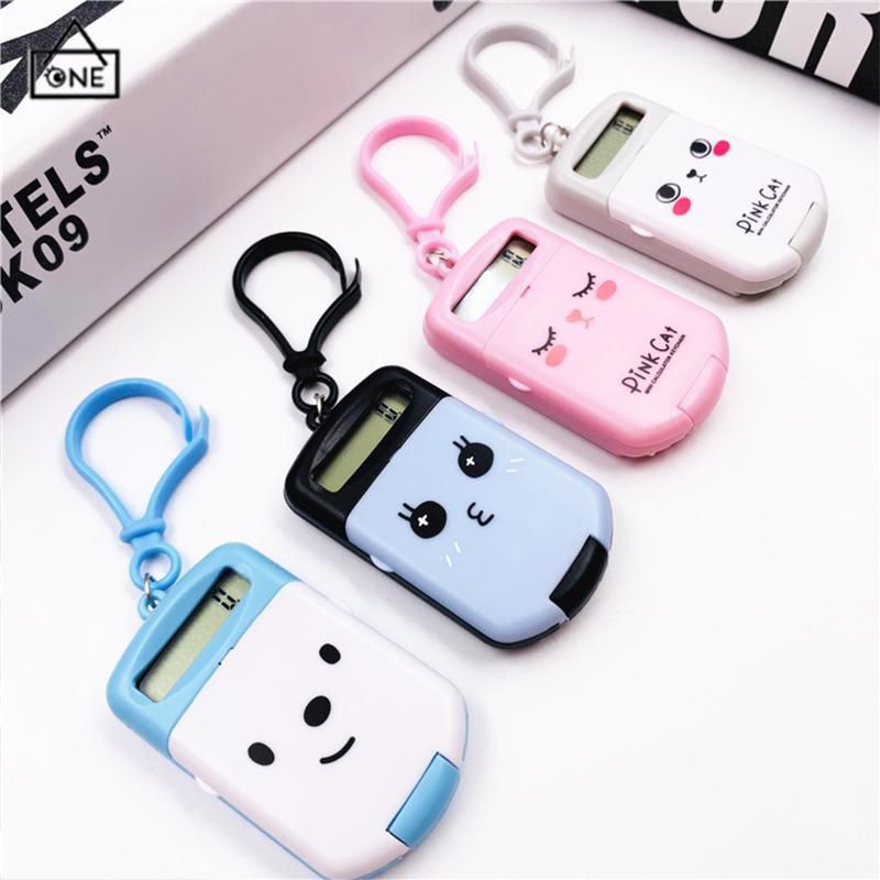 

1 Pcs Kalkulator Mini Cute Saku Portable Plus dengan Gantungan Kunci Multifungsi