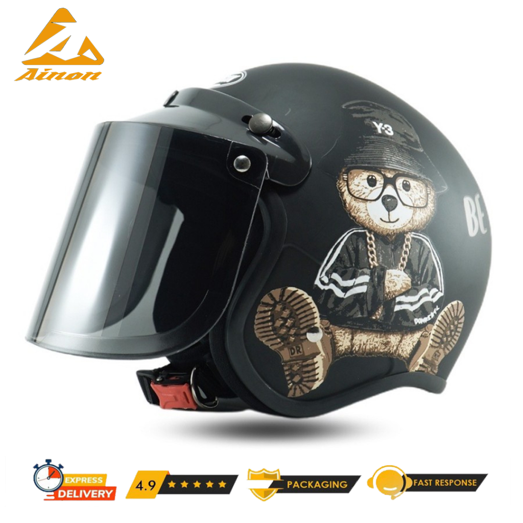 Helm Bogo Motor Hijab Wanita Dewasa SNI