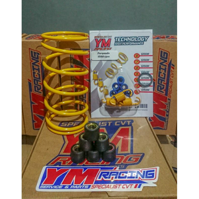 YM RACING PAKET UPGRADE CVT 1500 RPM BEAT KARBU / SCOOPY KARBU / SPACY KARBU