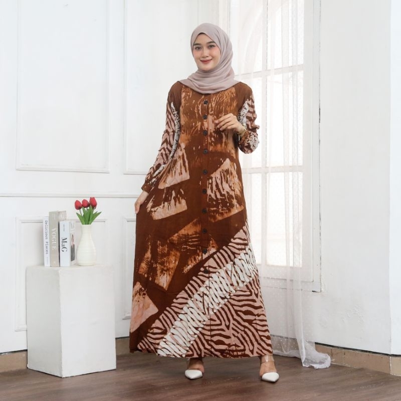 GAMIS ORI DIELAPELANGI TWILL CANDIMEKAR ORI GAMIS RAYON TWILL ORI MOTIF TERBARU GAMIS MOTIF ABSTRAK 