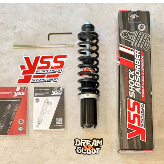 Shock YSS Low 185mm Vespa Matic Shock Depan Ceper Vespa Sprint Vespa Primavera Vespa S Vespa LX Shoc