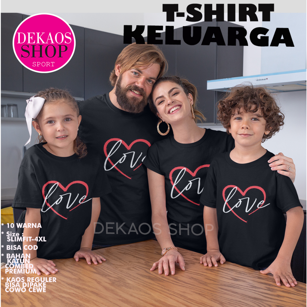 Penawaran Terbatas BAJU COUPLE KELUARGA / BAJU COUPLE PASANGAN / KAOS COUPLE KELUARGA / KAOS COUPLE