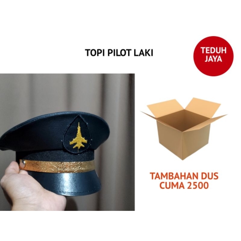 TOPI PILOT ANAK TK / TOPI PILOT ANAK / TOPI KARNAVAL