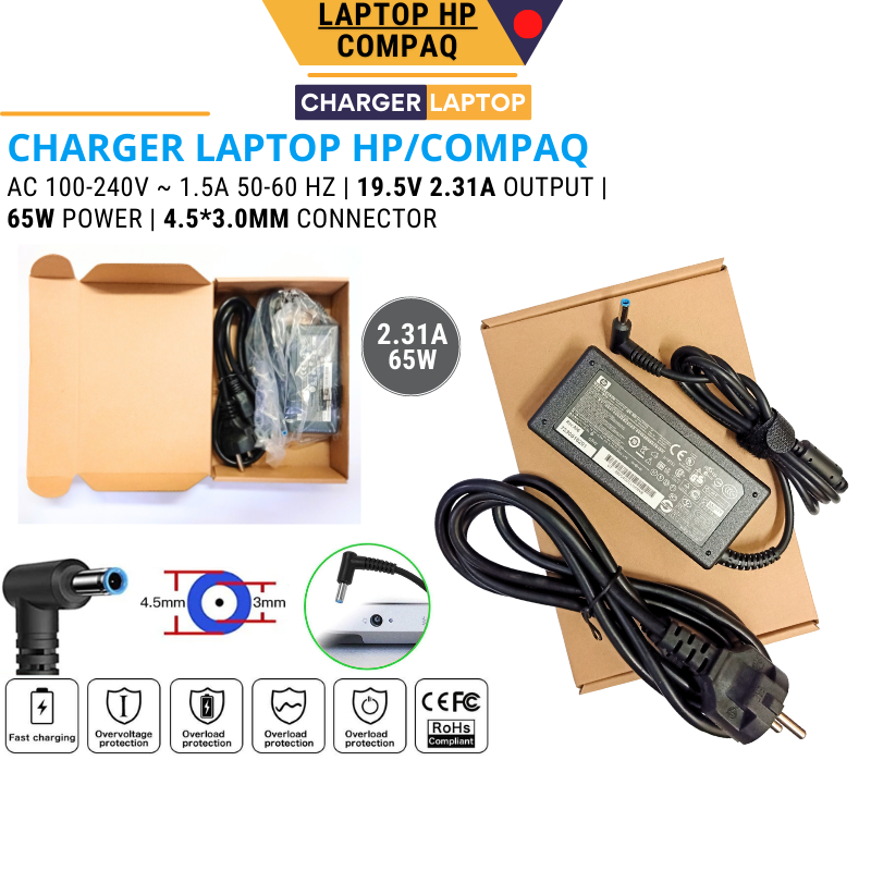 Adaptor Charger Laptop HP Spectre Ultrabook 19.5V 2.31A