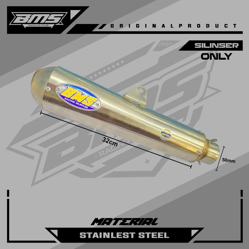 silincer knalpot original bms model kapsul alpukat