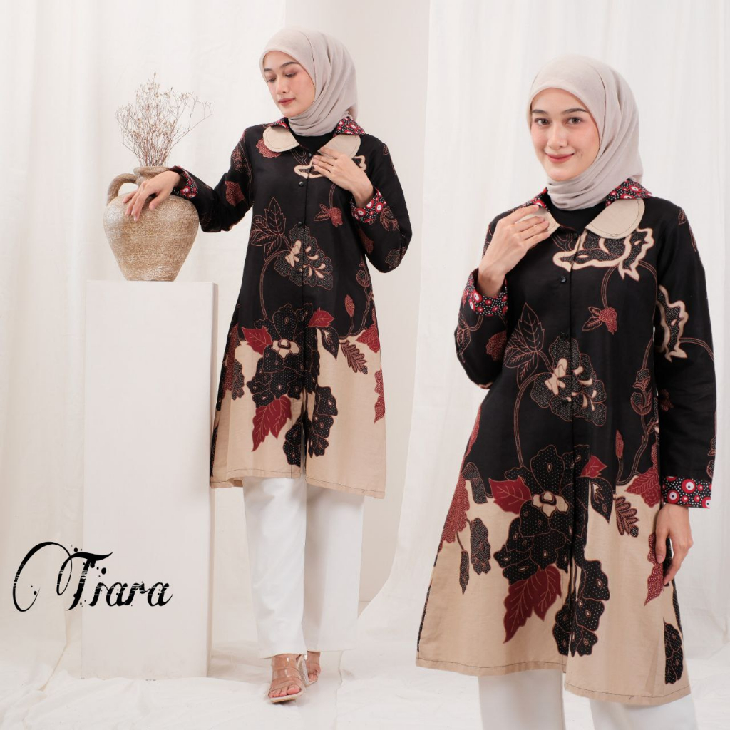 Atasan Wanita Baju Tunik Batik Jumbo Size M L XL XXL 3XL 4XL LD 130cm Tunik Jumbo LD 130 Tunik Jumbo