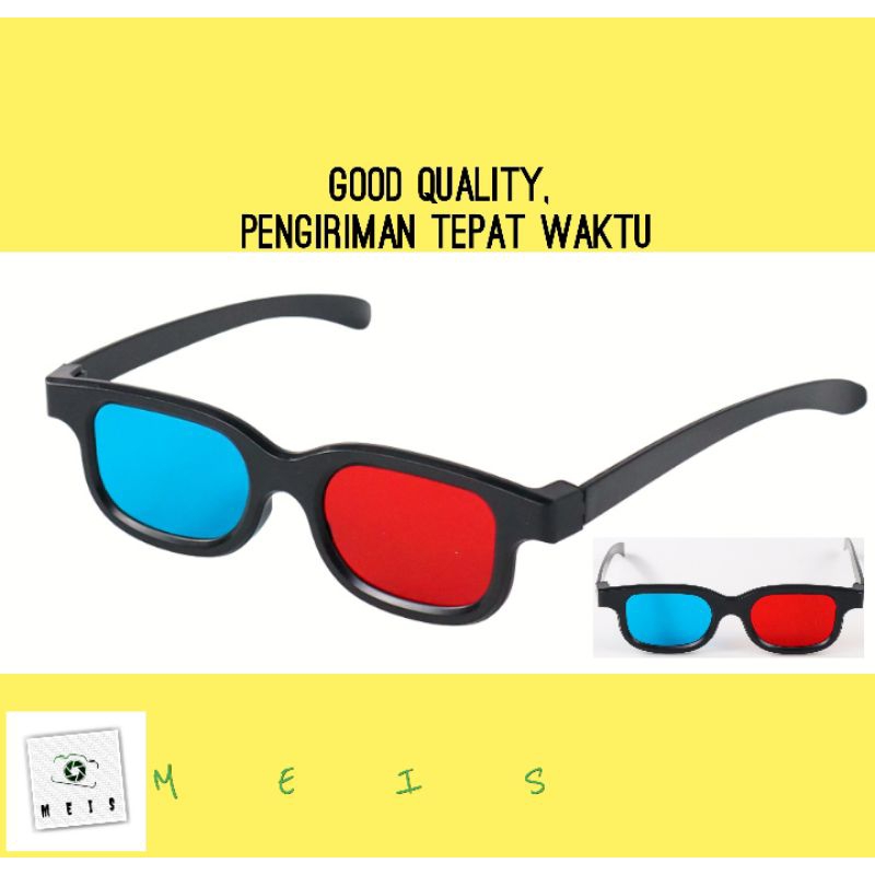 Kacamata 3D Glasses Plastik Frame - kaca mata