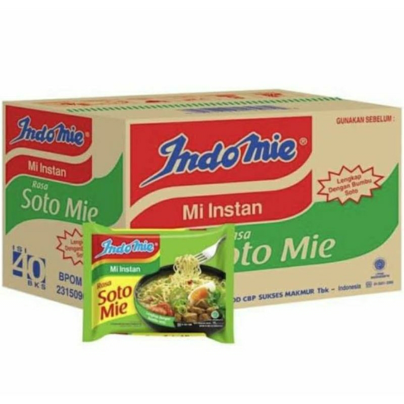 

Mie Indomie soto Mie instan 1 dus isi 40pcs