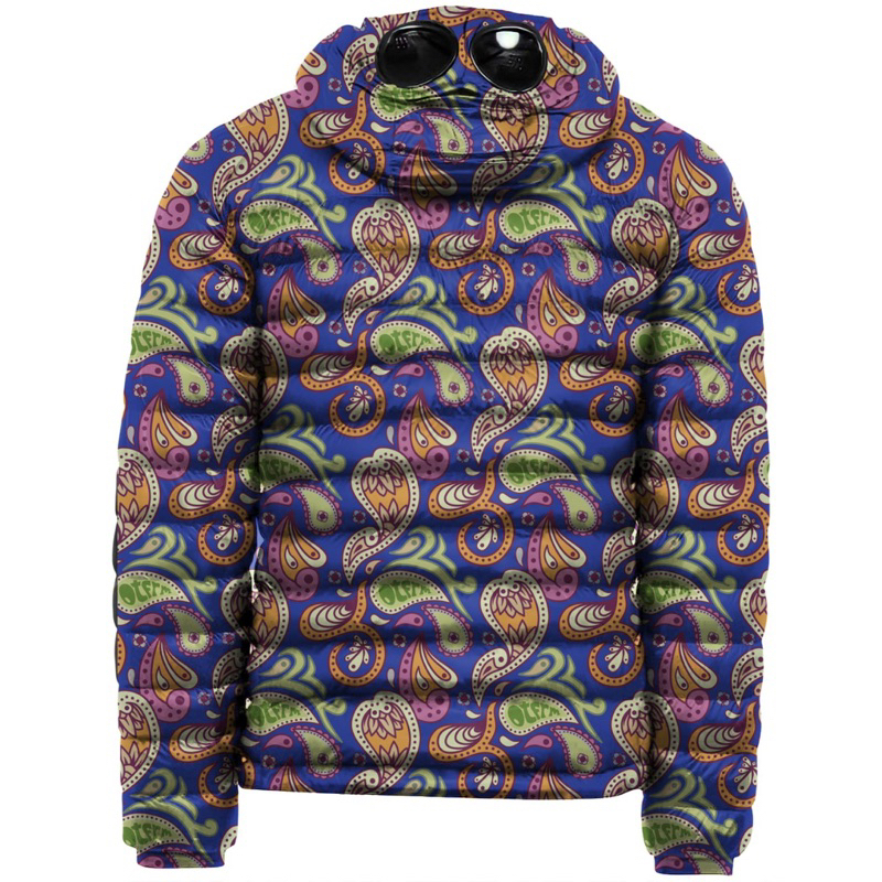 Puffer Paisley Goggle Jacket Multicolor