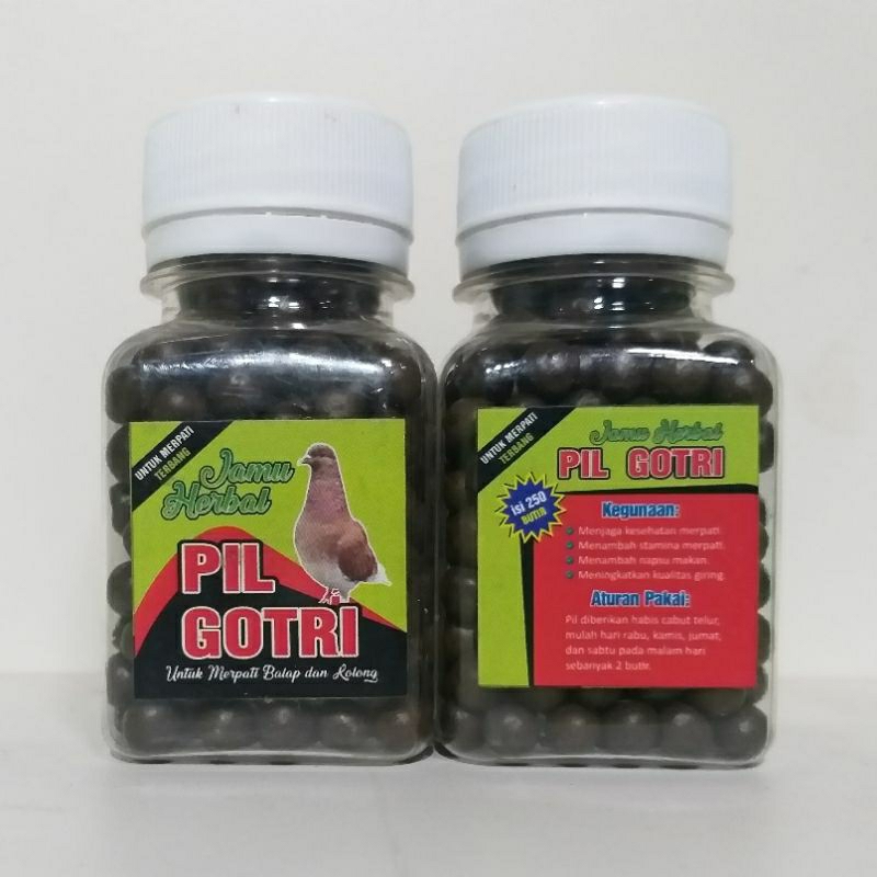 PIL GOTRI JAMU HERBAL MERPATI BALAP DAN KOLONG TERBANG