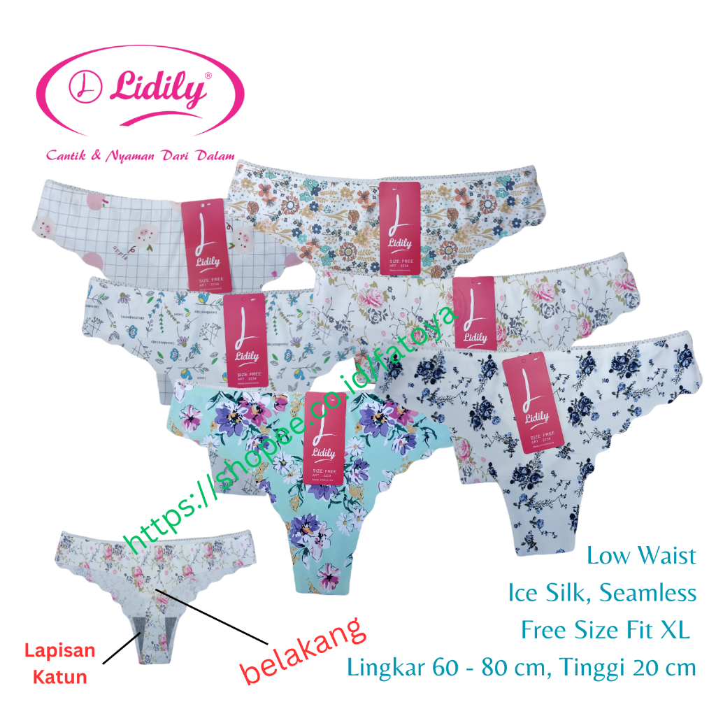 Lydyly Cd Celana Dalam Wanita Seamless G String Sexy