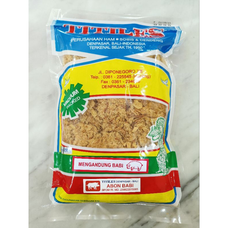 

Abon Babi Titiles Kemasan 250 gr