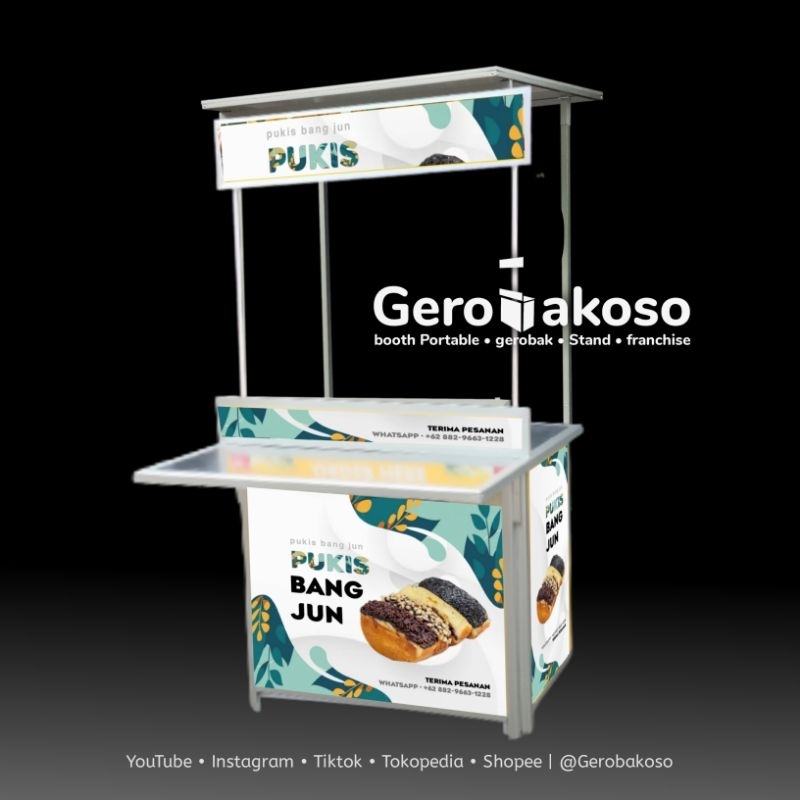 Booth Portable / Gerobak Lipat Pukis / Pancong