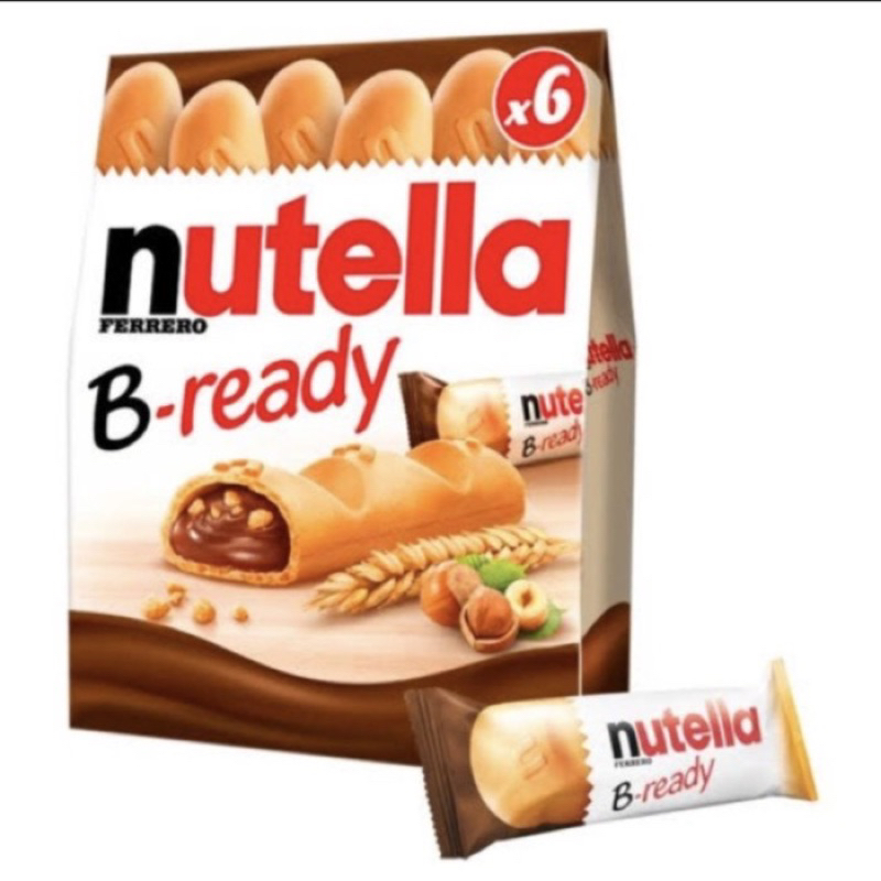 

Terlaris !! Biskuit Nutella B-Ready Bready Be Ready Pack 132Gr 132 Gr isi 6