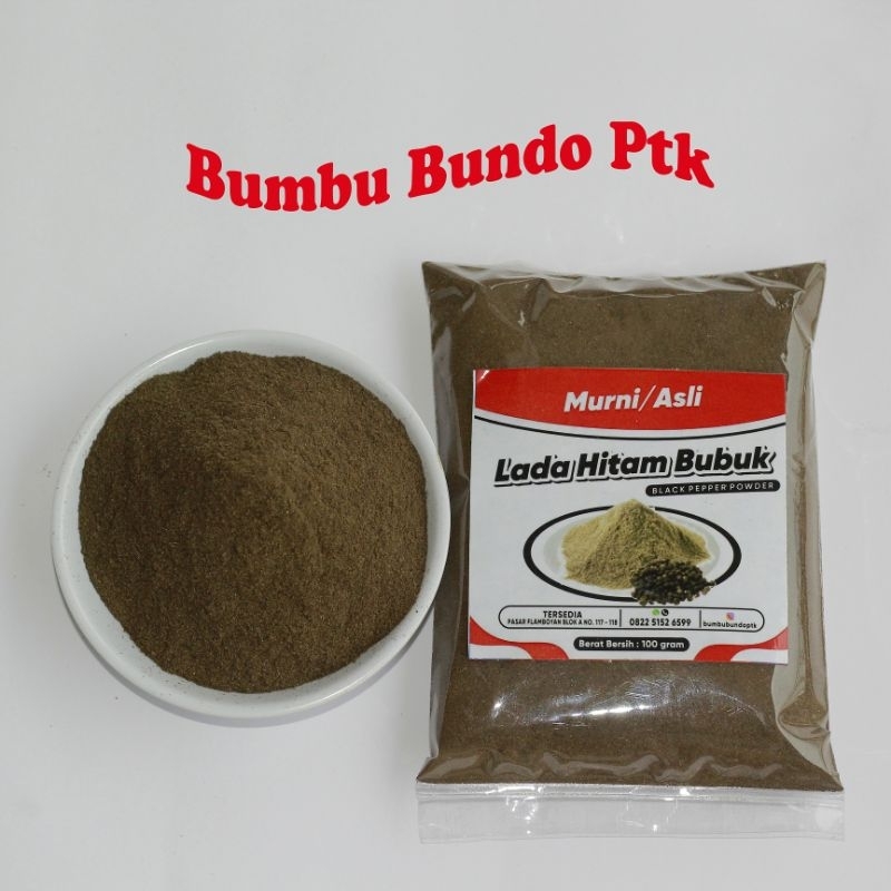 

Lada Hitam Bubuk Asli l Black Pepper Powder