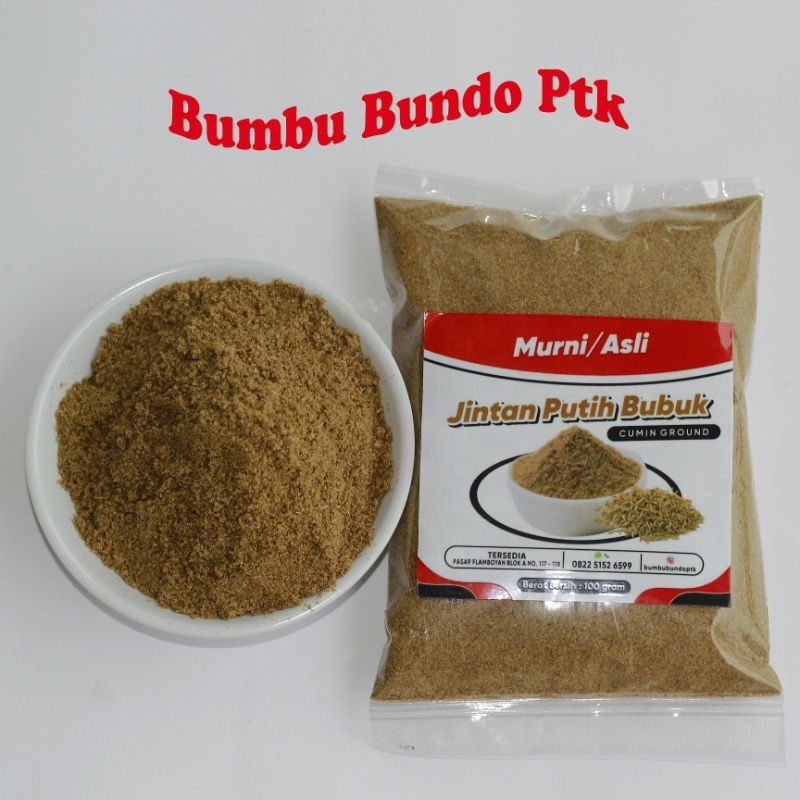 

Jintan Putih Bubuk Asli l Cumin Ground 100 Gram