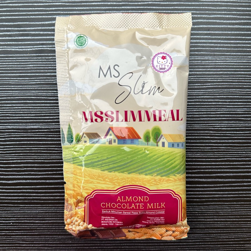 MS Glow MS Slim MS Meal Minuman Pengganti Makan Penurun Berat Badan Rasa Coklat Almond