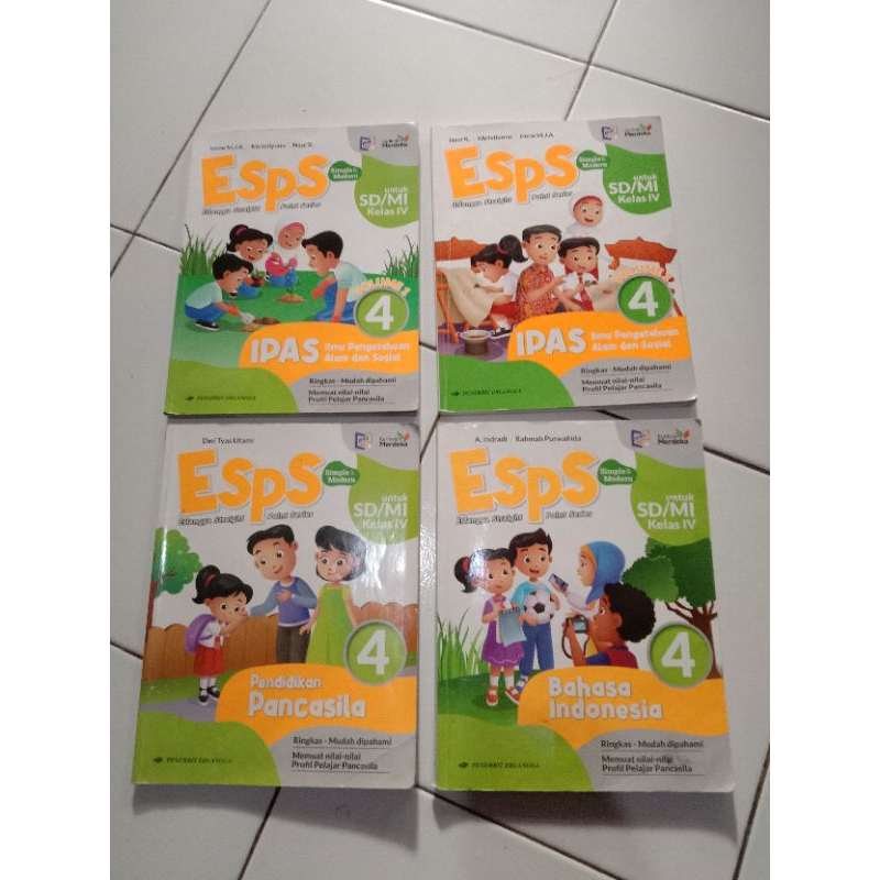 ESPS IPAS VOLUME 1 & 2,ESPS PPKN,ESPS B INDONESIA SD KLS 4 KURIKULUM MERDEKA TERBARU