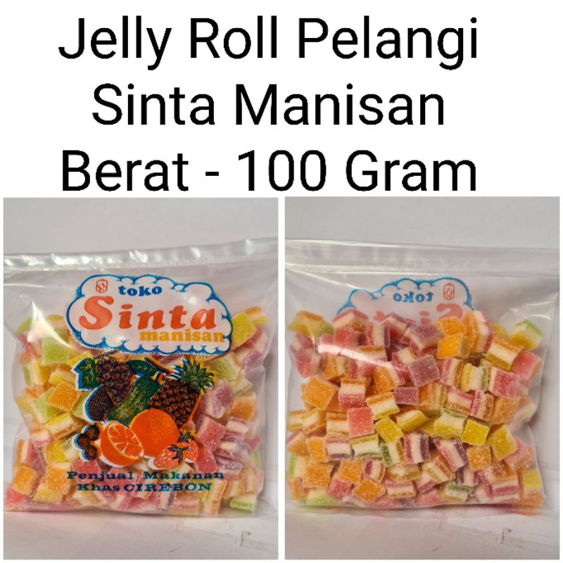 

Permen Jelly Roll Pelangi Sinta Manisan Berat - 100 Gran Oleh-oleh khas Cirebon