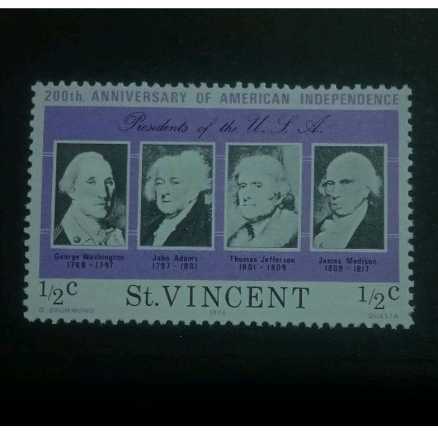 

koleksi Prangko Kuno 200th Anniversary Independence of America St.Vincent