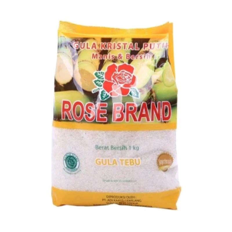 

gula pasir rose brand 1 kg kemasan