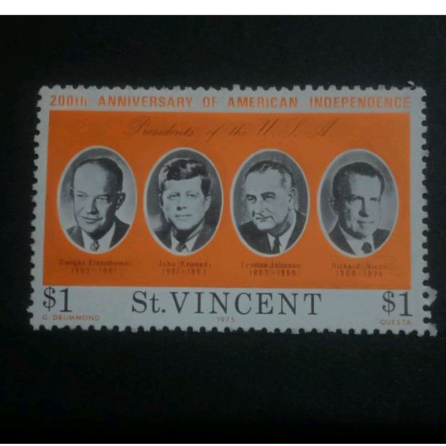 

koleksi Prangko Kuno Koloni Inggris St.Vincent Unused Oranye