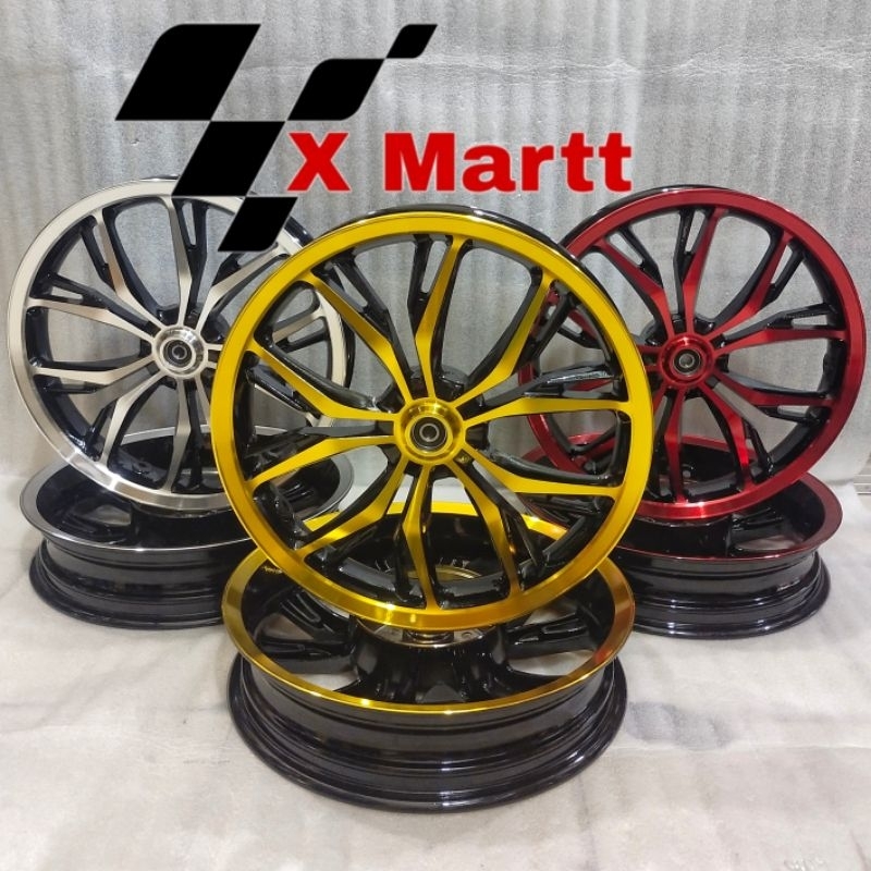 Velg Racing Honda Vario 125 Dan Vario 150 Merk DELKEVIC 215 / 300 Ring 14 Tapak Lebar