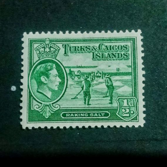 

koleksi Prangko Kuno Koloni Inggris Unused Turks and Caicos Island