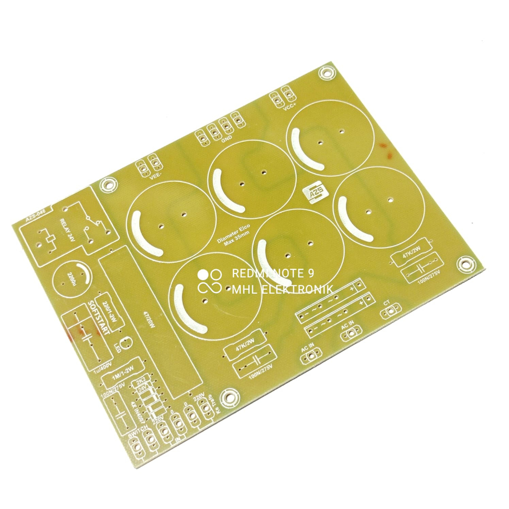 PCB PSU 6 Elco Plus Softstart Fiber FR4