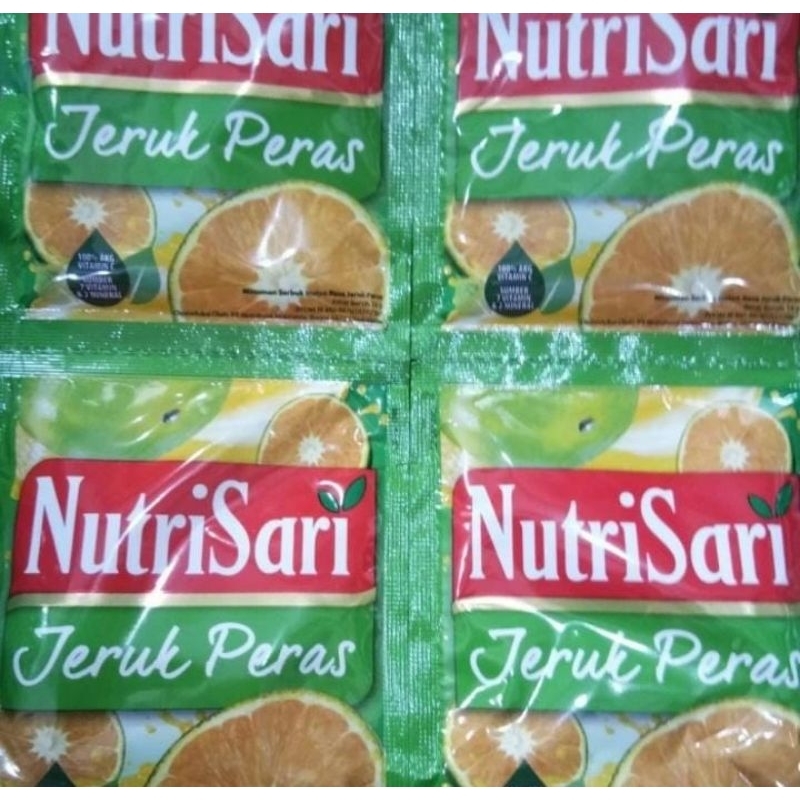 

Nutrisari Jeruk Peras Renceng isi 10 Sachet