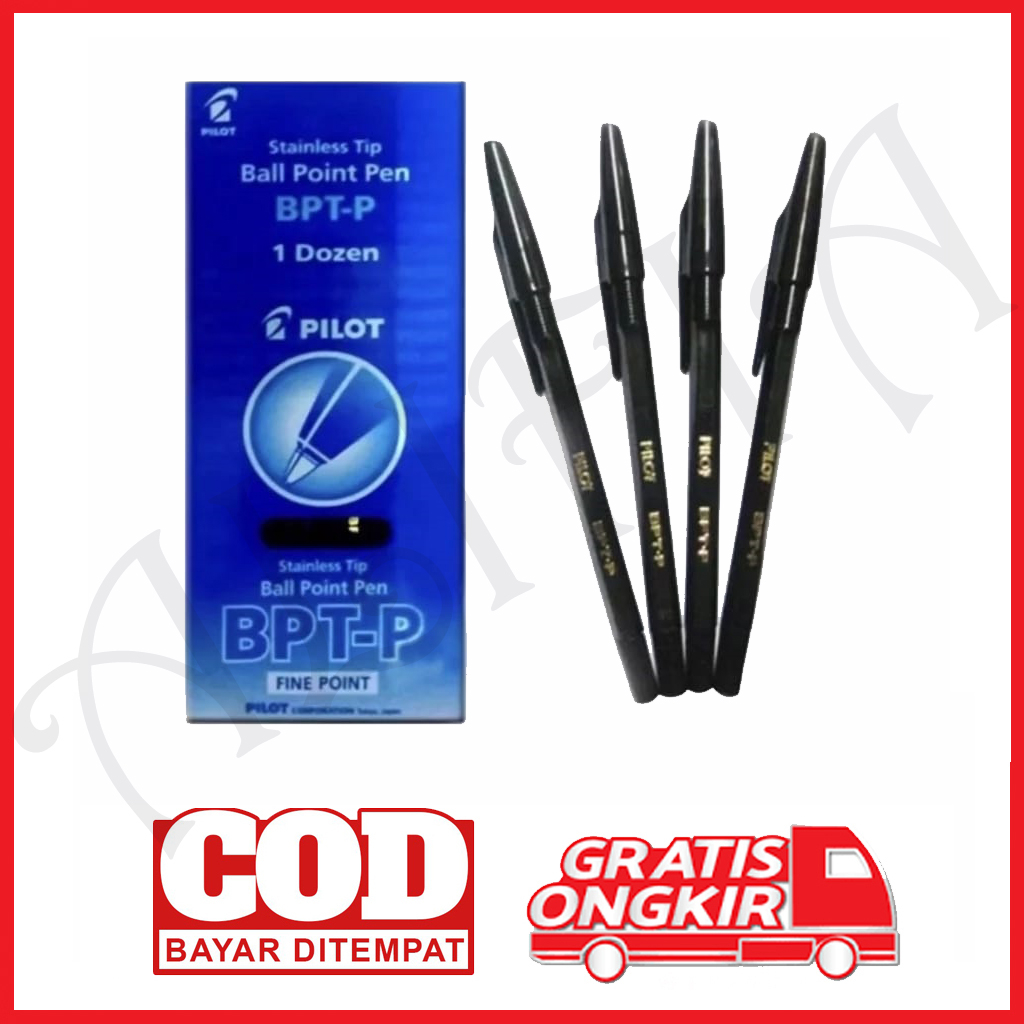 

Pulpen Pilot BPT-P / Ballpoint Pilot BPT-P / Pulpen Pilot Hitam dan Biru Satuan