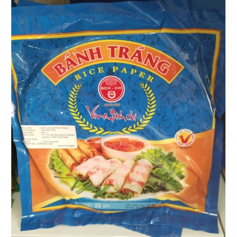 

Banh Trang Rice paper vietnam spring roll 22cm 400gr