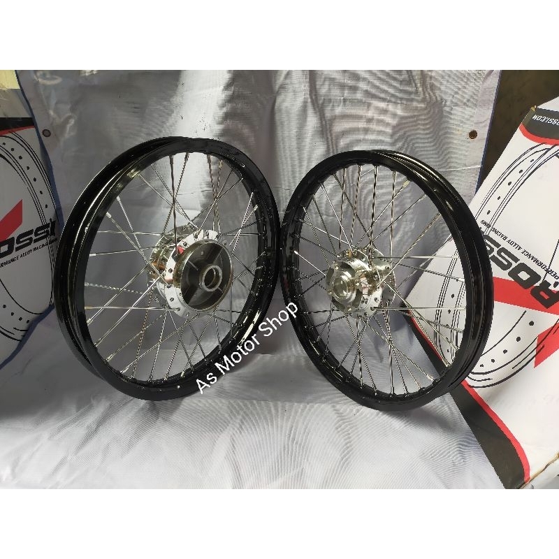 Sepaket velg set rossi lebar 140 - 160 ring 17 tromol set Jupiter z vega fizr Jupiter mx old MX new