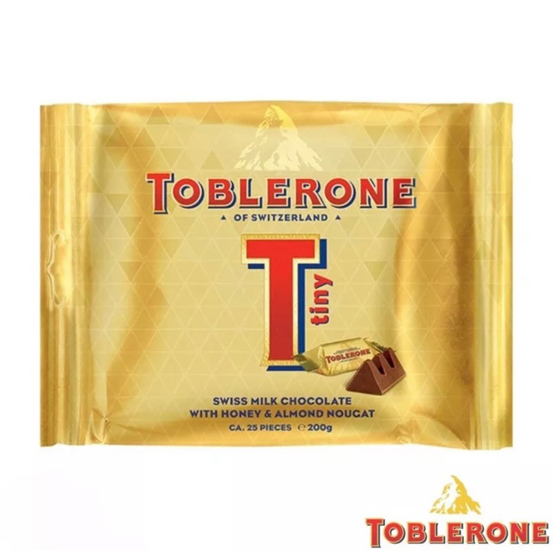 

Coklat Toblerone Tiny milk chocolate Gold Edition asal Swiss